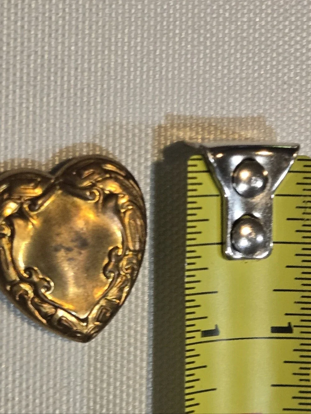 Vintage Heart Button Covers (Set Of 4)